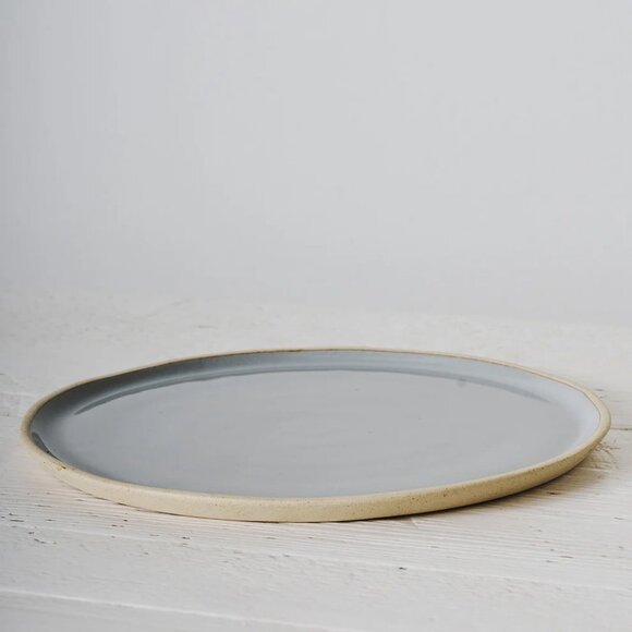 NEW Glazed Garage River Stoneware Salad Plates, Set of 4 - Denim Light - Picture 2 of 3